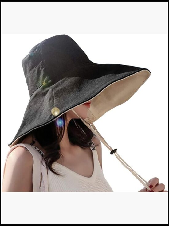 Reversible Bucket Hat UV Protection Packable Travel Cap Wide Brim Sun Hat main image 6
